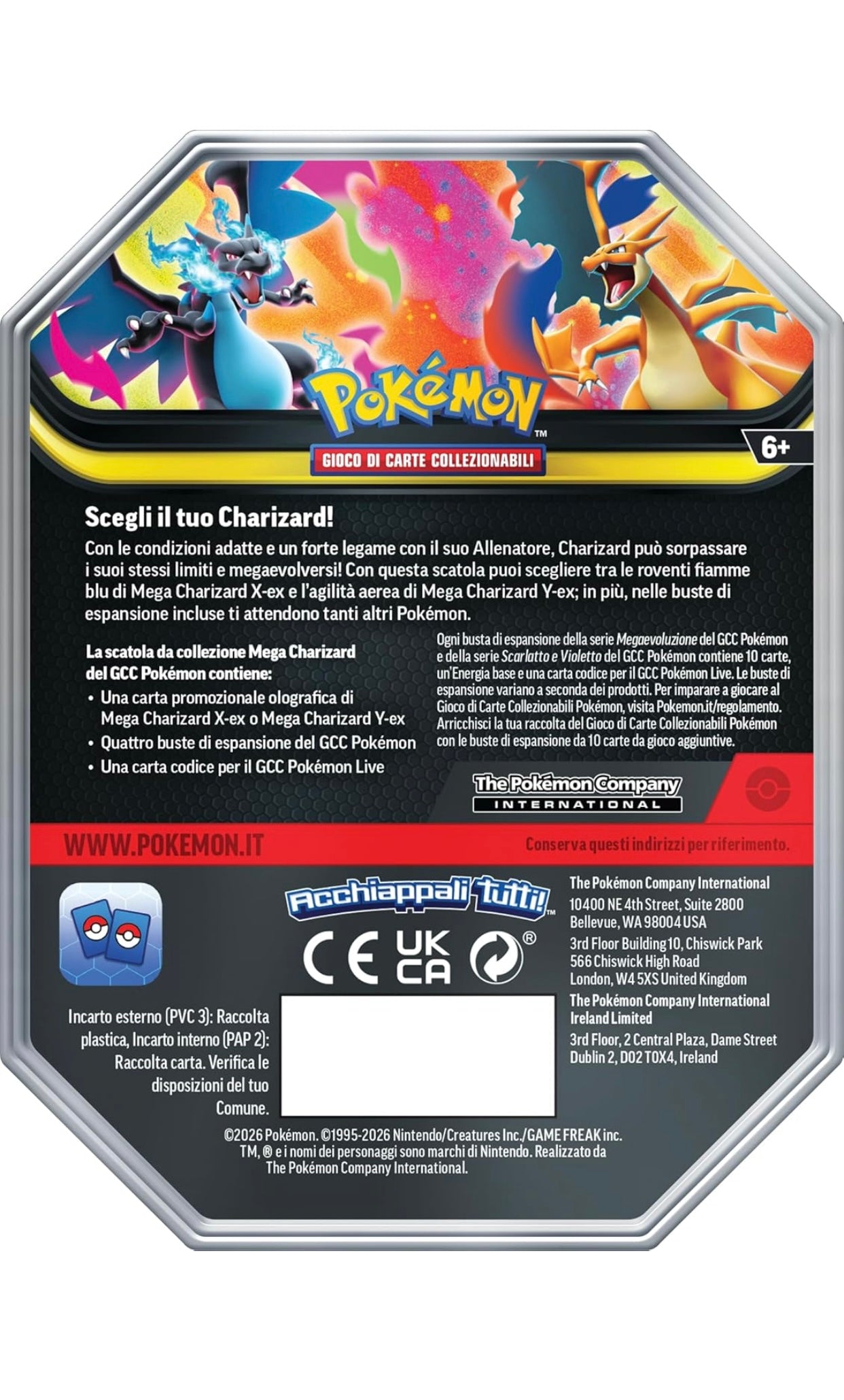 Tin Mega Charizard X