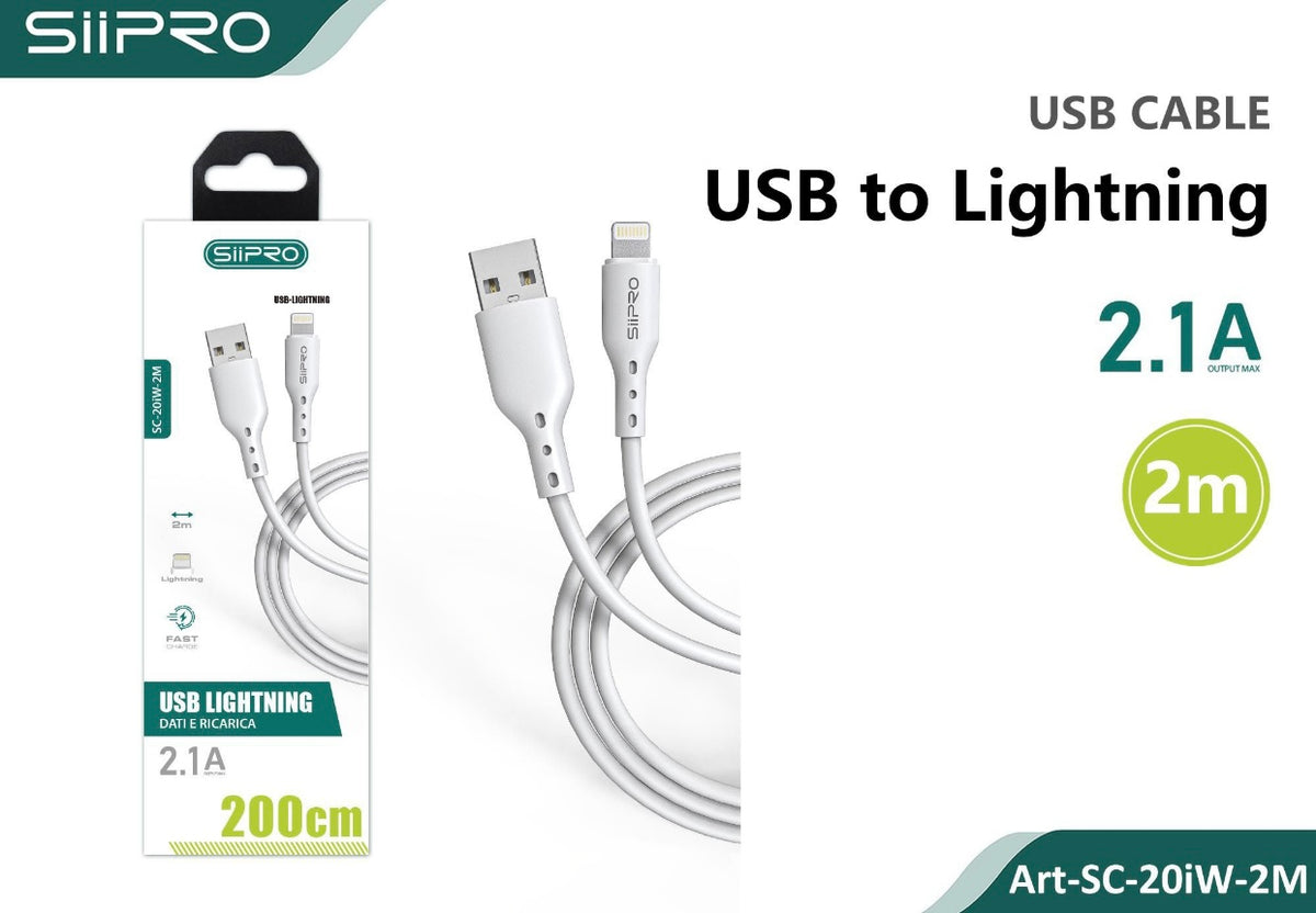 CAVO USB TO LIGHTNING 2M