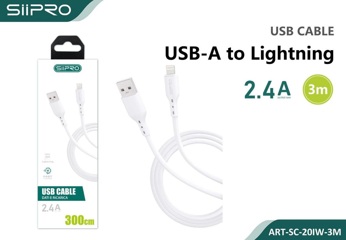 CAVO USB TO LIGHTNING 3M