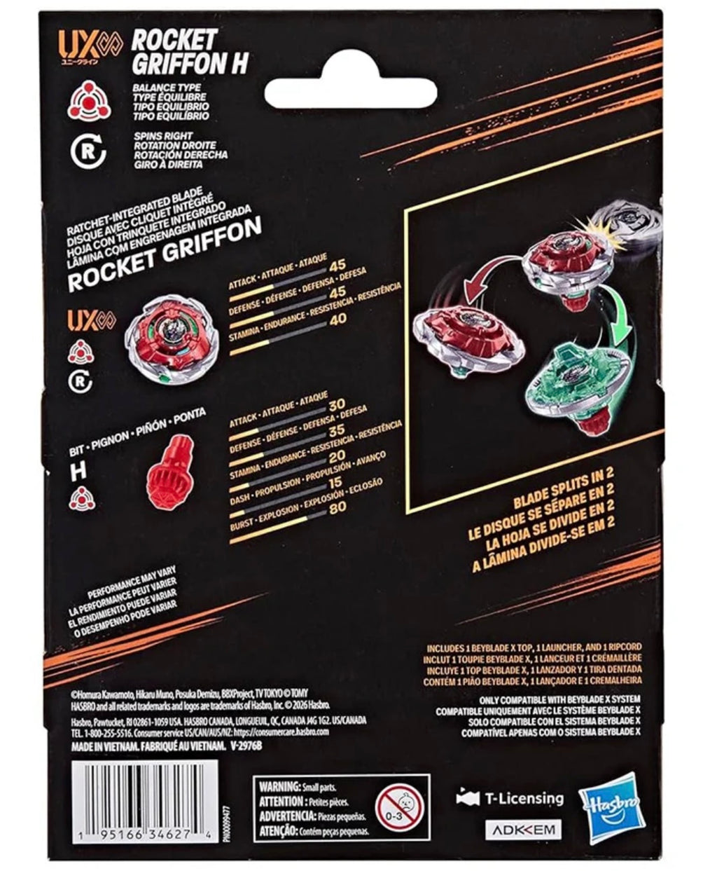 ROCKET GRIFFON H BEYBLADE X