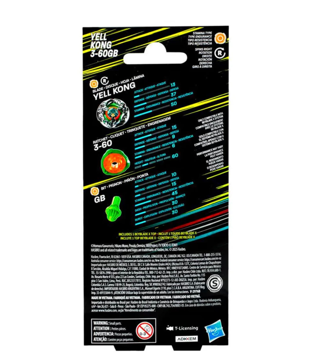 YELL KONG 3-60GB BEYBLADE X
