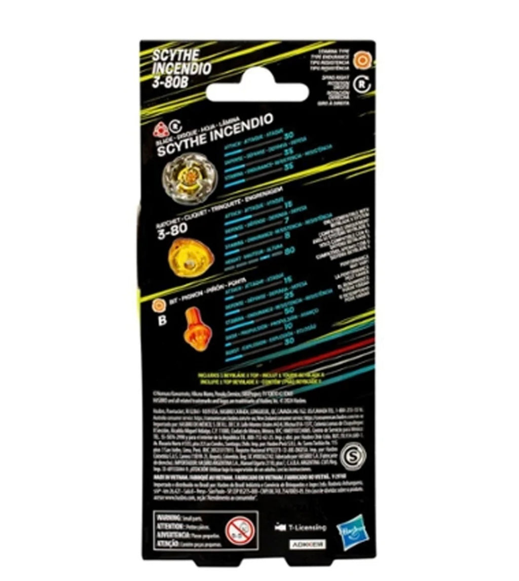 SCYTHE INCENDIO 3-80B BEYBLADE X