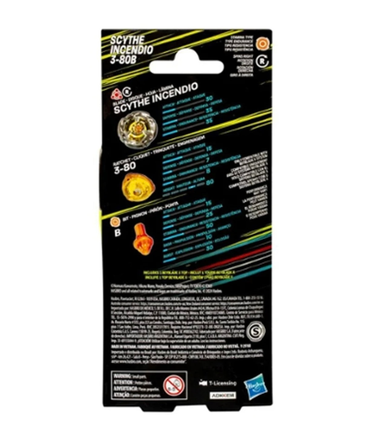 SCYTHE INCENDIO 3-80B BEYBLADE X