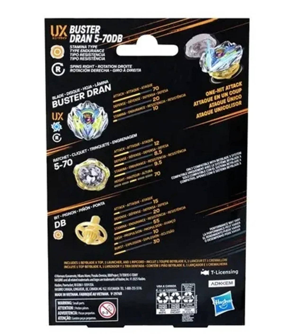 BUSTER DRAN 5-70DB BEYBLADE X