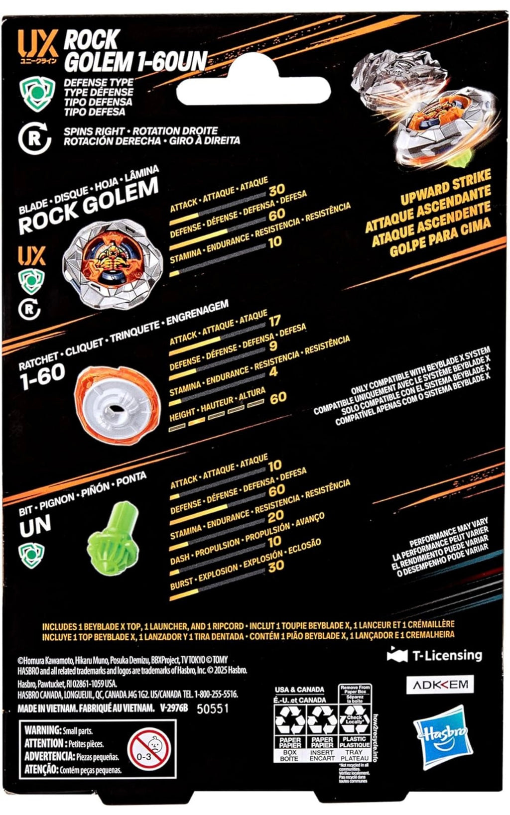 ROCK GOLEM 1-60UN BEYBLADE X